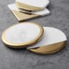 Deluxe Gold and Marble Coaster - Image 3
