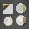 Deluxe Gold and Marble Coaster - Image 8