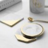 Deluxe Gold and Marble Coaster