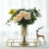 Gold Trim Geometric Mirror Tray - Image 2