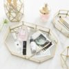 Gold Trim Geometric Mirror Tray - Image 7
